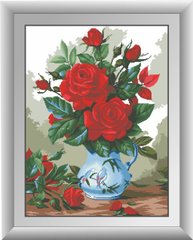 Купити 30301 Червоні троянди Набір алмазної мозаїки  в Україні