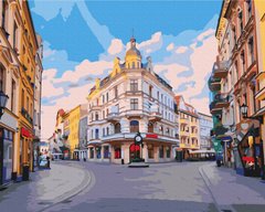 Купить Улочками города Торунь Раскраска по номерам  в Украине