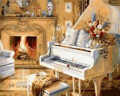 Купити Набір для малювання по цифрам Білий рояль  в Україні