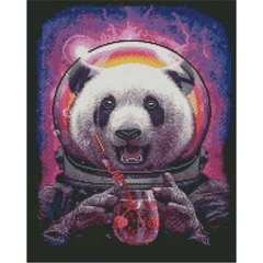 Купить Алмазная мозаика 40х50 см квадратными камушками Панда космонавт  в Украине