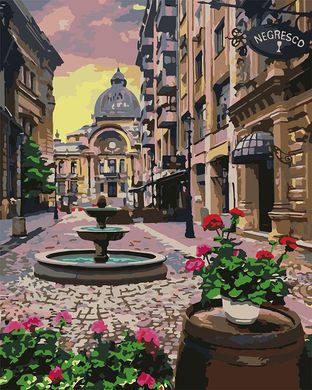 Купить Набор для рисования картины по номерам Идейка Бухарест летом  в Украине