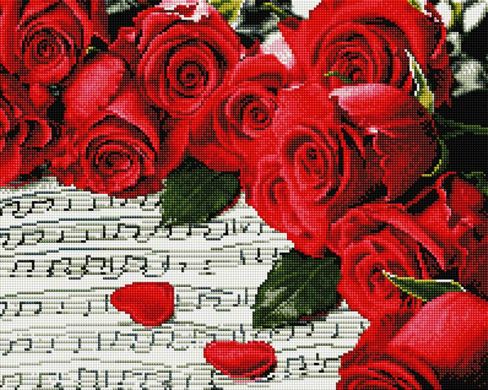 Купити Алмазна мозаїка 40х50 Трояндова мелодія  в Україні