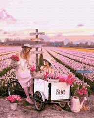 Купити Картина за номерами без коробки. Тюльпанове поле  в Україні