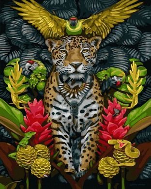 Купити Картина за номерами без коробки Грація леопарда  в Україні
