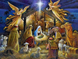 Алмазная мозаика 60х45 см Рождество Христово, Нет, 60 х 45 см