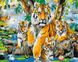 Картина по номерам без коробки Тигриное семейство, Без коробки, 40 х 50 см