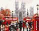 Осенний Лондон Цифровая картина по номерам (без коробки), Без коробки, 40 х 50 см