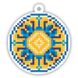 Зірка Набір для виготовлення патріотичної кульки алмазною мозаїкою на деревʼяній основі DMS-002(4)