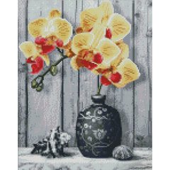 Купити Жовті орхідеї 30х40 см (KB049) Набір для творчості алмазна картина  в Україні