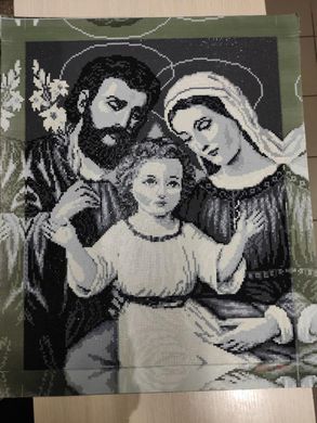 Купити Алмазна мозаїка 40х50 Свята родина Монохром Сіра  в Україні