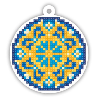 Бабочка Набор для изготовления патриотического шарика алмазной мозаикой на деревянной основе DMS-002(5)