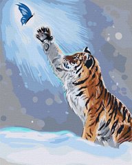 Купити Малювання по номерам Забави тигреня ©khutorna_art  в Україні