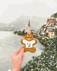 Купити Сніжний Хальштат Картина за номерами (без коробки)  в Україні