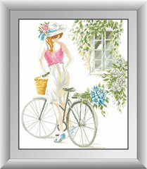 Купити 30456 Дівчина з велосипедом Набір алмазної мозаїки  в Україні