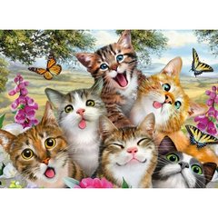 Купить Добрые коты Набор алмазной мозаики на подрамнике  в Украине