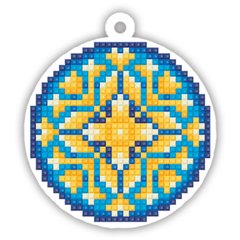 Блеск Набор для изготовления патриотического шарика алмазной мозаикой на деревянной основе DMS-002(6)