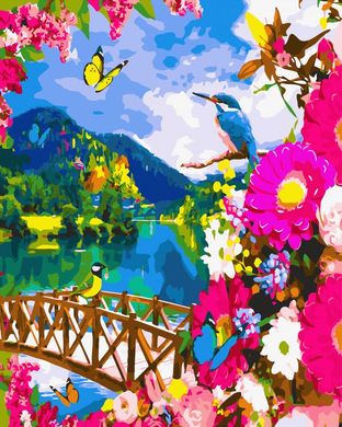Купить Цифровая живопись, картина без коробки Яркие цвета лета  в Украине