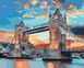 Картина по номерам без коробки Лондонский мост на рассвете, Без коробки, 40 х 50 см