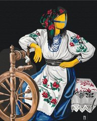 Купить Рисование цифровой картины по номерам Мотанка с прялкой ©Valeriya Macarenco  в Украине