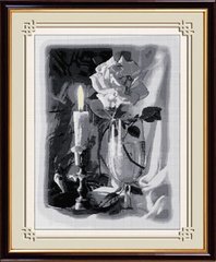Купить 30087 Свеча и роза Набор алмазной живописи  в Украине