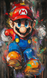 Діамантова мозаїка з повним закладенням полотна Супер-Маріо 30х50см