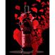 Красное вино на черном фоне Рисование картин по номерам (без коробки) 40х50см, Без коробки, 40 х 50 см
