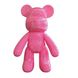 Ведмедик рожевий алмазною мозаїкою Набір для створення сяючої іграшки в техніці діамантова вишивка Розмір фігурки 18см, Рожевий, 18см