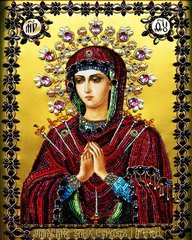 Купить Богородица Умягчение Злых Сердец. Набор для алмазной вышивки квадратными камушками  в Украине