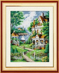 Купить 30507 Уютный домик. Алмазная мозаика(квадратные, полная)  в Украине