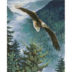 Купить Алмазная мозаика 40х50 см квадратными камушками Свободный орел  в Украине