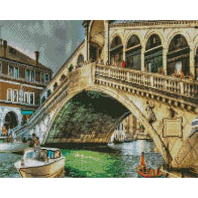 Купить Алмазная мозаика 40х50 см квадратными камушками Невероятная Венеция  в Украине