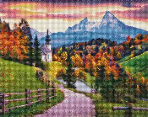 Купить Осенняя тишина Мозаичная картина по номерам 40х50 см  в Украине