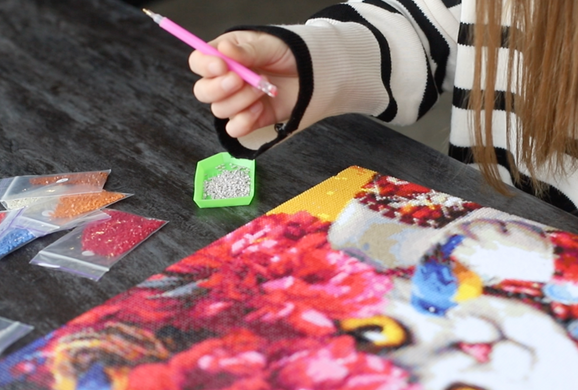 Купити Алмазна мозаїка на підрамнику Котик розвідник ©Маріанна Пащук  в Україні