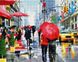 Дощ у Нью-Йорку Алмазна картина на підрамнику 40 х 50 см, Так, 40 x 50 см