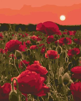 Купити Набір для малювання картини за номерами Ідейка Троянди в полі  в Україні