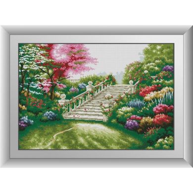 Купить 30791 Садовая лестница. Алмазная мозаика(квадратные, полная)  в Украине