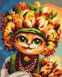 Рисование цифровой картины по номерам Весенняя кошка ©Марианна Пащук, Без коробки, 40 х 50 см