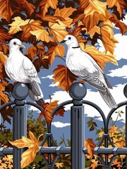 Купить Алмазная вышивка Пара голубей  в Украине
