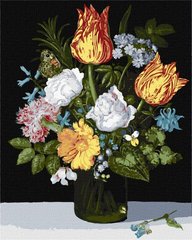 Купити Малювання картин за номерами Натюрморт з квітами в стакані ©Ambrosius Bosschaert de Oude  в Україні