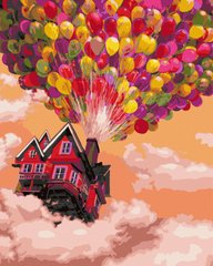 Купити Малювання цифрової картини за номерами Подорож на повітряних кульках  в Україні