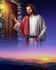 Ісус стукає у двері Діамантова вишивка На Підрамнику, квадратні камінчики 40х50см, Так, 40 x 50 см