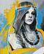 Алмазна мозаїка На підрамнику Дівчина українка 40х50