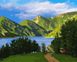 Гірське озеро Цифрова картина за номерами (без коробки), Без коробки, 40 х 50 см