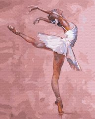 Купить Балерина в розовом цвете. Набор для рисования картин по номерам  в Украине