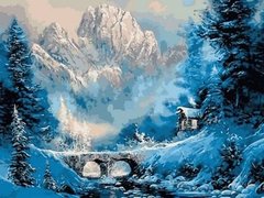 Купити Розмальовування по номерах картина Гірський притулок  в Україні