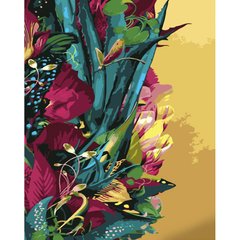 Купити Магічні рослини Малювання картин за номерами (без коробки) 40х50см з золотими фарбами  в Україні