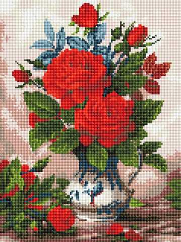 Описание: Схемы для вышивки бисером ДАНА-3143 Корзина роз
