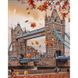 Тауерський міст восени Діамантова мозаїка На підрамнику 30х40 см, Так, 30 x 40 см