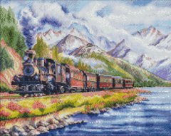 Купить Поезд домой Мозаичная картина по номерам 40х50 см  в Украине