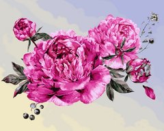 Купити Улюблені квіти Полотно для малювання по цифрам  в Україні